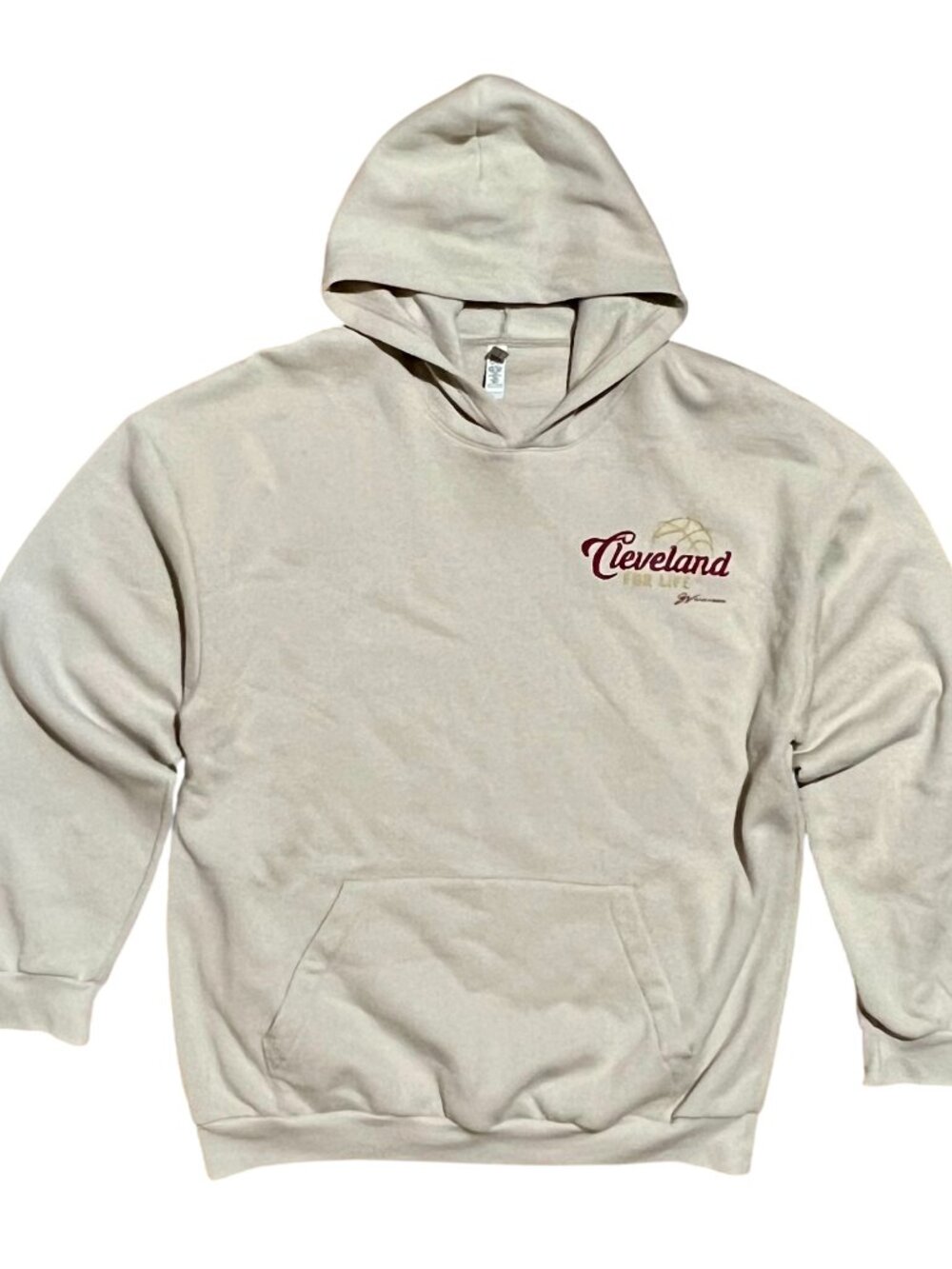 Cleveland Cavaliers Basketball GV Art + Design Graphic Hoodie, Men's XL
